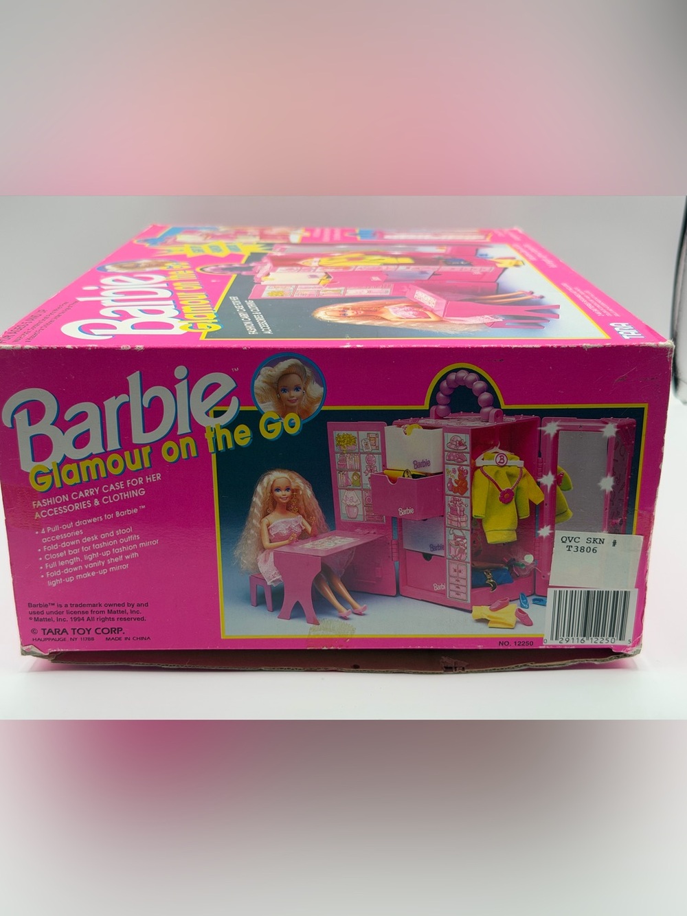 Vintage Barbie Glamour On The Go Carry Case Hot Pink - Tested - Picture 2 of 16